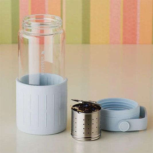 BUYDEEM Portable Glass Tea Bottle CD1008